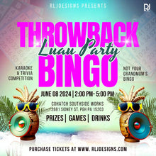 Load image into Gallery viewer, Throwback Bingo Luau Party