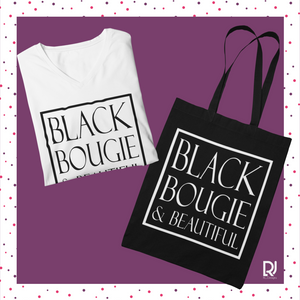 Black Bougie & Beautiful Tee- Tote Gift Box