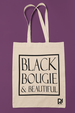 Load image into Gallery viewer, Black Bougie &amp; Beautiful Tote
