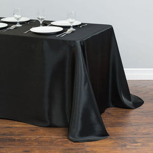 Satin 90"x132" (for 6 Feet) Rectangular Tablecloth