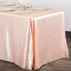 Satin 90"x156" (for 8 Feet) Rectangular Tablecloth