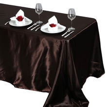 Load image into Gallery viewer, Satin 90&quot;x156&quot; (for 8 Feet) Rectangular Tablecloth