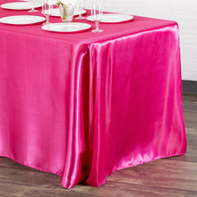 Load image into Gallery viewer, Satin 90&quot;x156&quot; (for 8 Feet) Rectangular Tablecloth