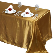 Load image into Gallery viewer, Satin 90&quot;x132&quot; (for 6 Feet) Rectangular Tablecloth