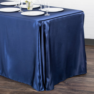 Satin 90"x132" (for 6 Feet) Rectangular Tablecloth