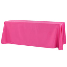 Load image into Gallery viewer, Polyester 90&quot; x 156&quot; Rectangular (for a 8 Feet) Tablecloth