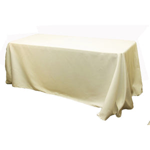 Polyester 90" x 156" Rectangular (for a 8 Feet) Tablecloth
