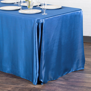 Satin 90"x156" (for 8 Feet) Rectangular Tablecloth