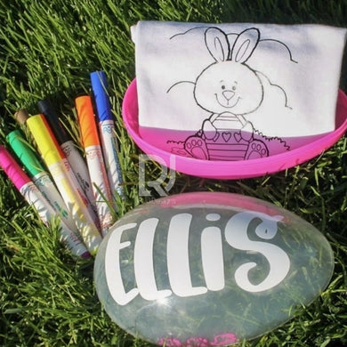 Easter Color-Me Tee & Personalized Egg