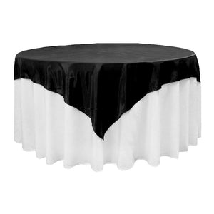 Square 72" Satin Table Overlay