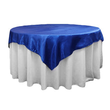 Load image into Gallery viewer, Square 72&quot; Satin Table Overlay