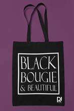 Load image into Gallery viewer, Black Bougie &amp; Beautiful Tote